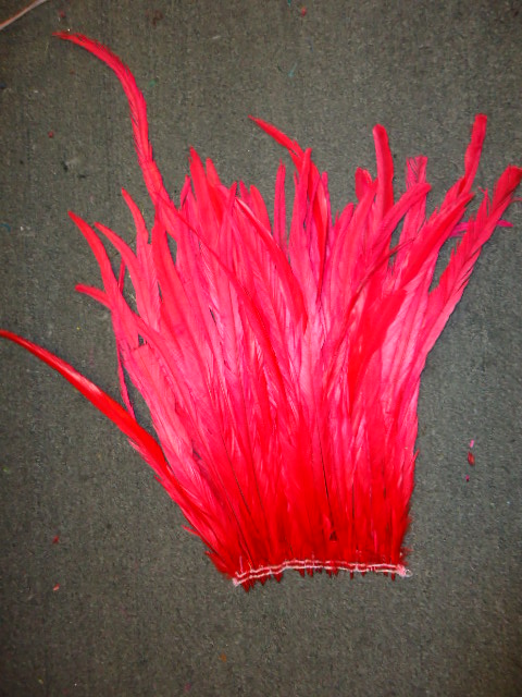 ROOSTER TAIL COQUE FEATHERS 16-18" RED